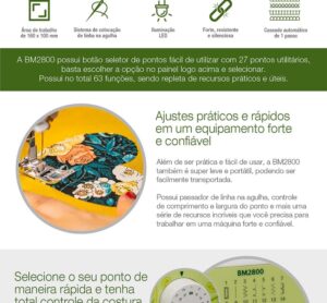 BM-2800 - Brother Máquina de costura doméstica - Imagem 4