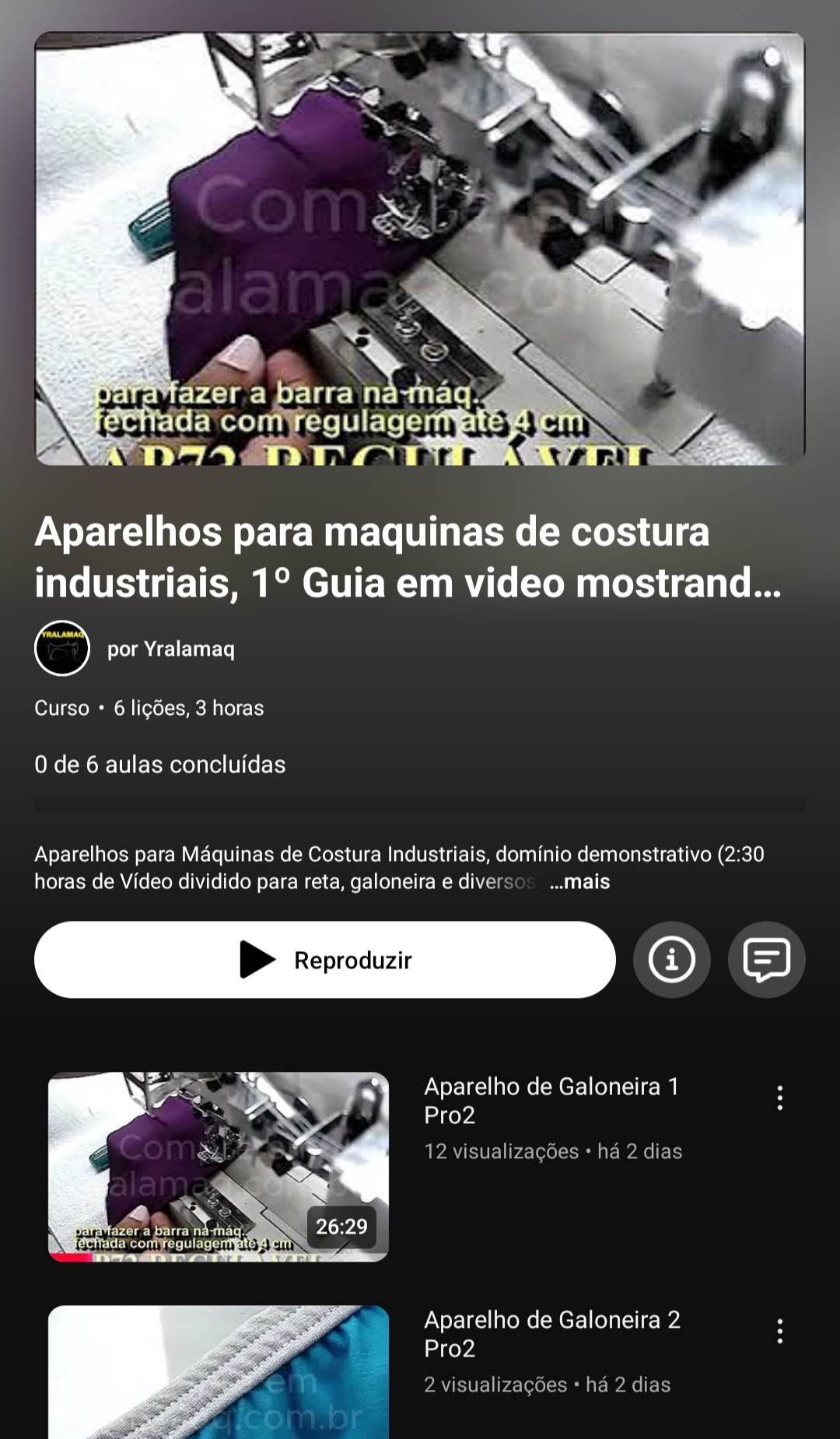 1º Guia em video mostrando na pratica seus funcionamentos e funções de aparelhos para máquinas de costura industriais. - Imagem 2